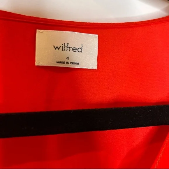 Wilfred | Floral Flame Scarlet Button Front Mini Dress - Picture 7 of 9